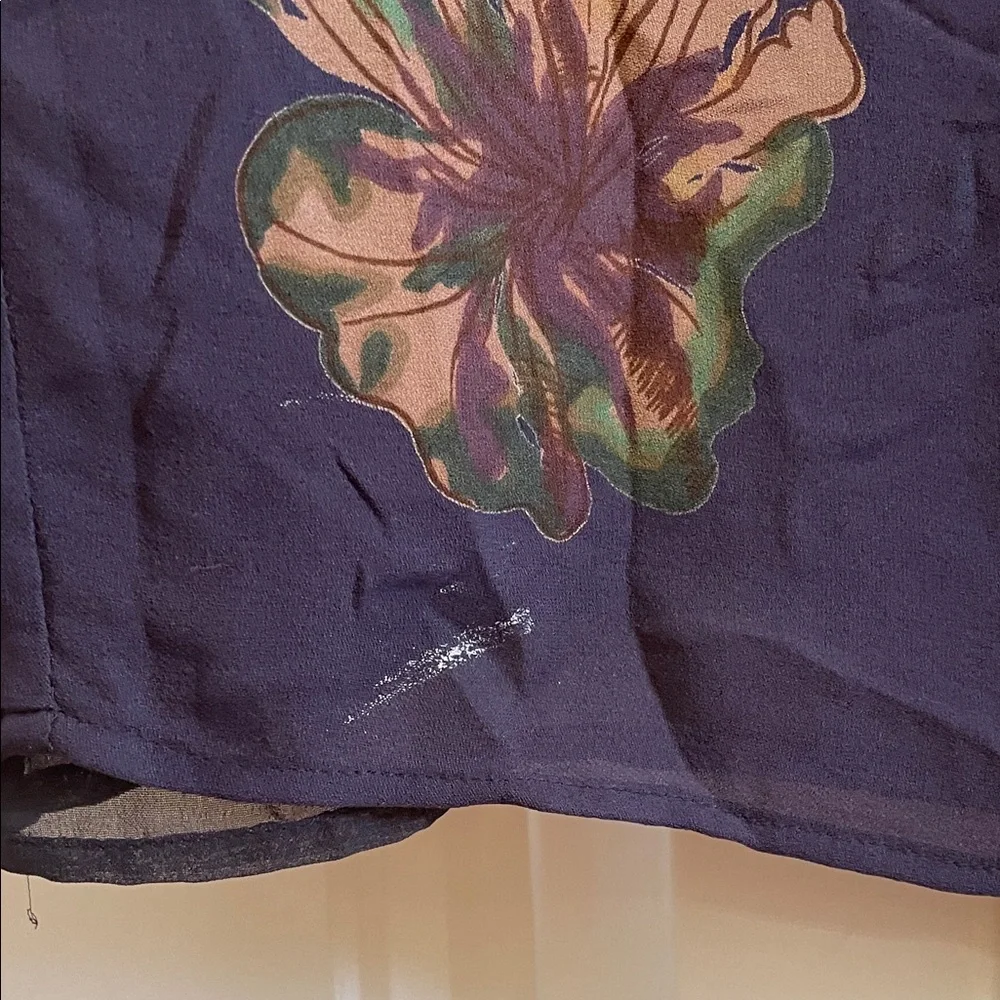 Silk Sleeveless Midi Dress in Deep Purple Floral - Picture 7 of 7